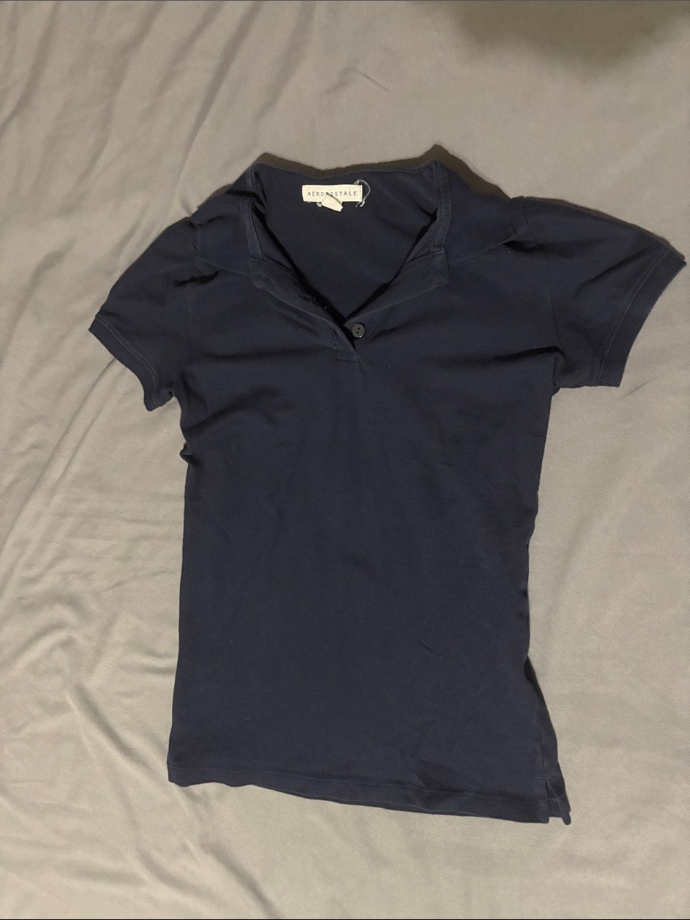 Aeropostale Navy Short Sleeve Polo Tee